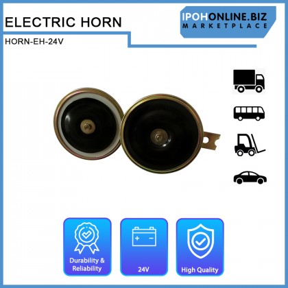 IPOHONLINE Electric Horn 24V High Low Disc Electric Horn IPOHONLINE Electric Horn 24V High Low Disc Electric Horn
